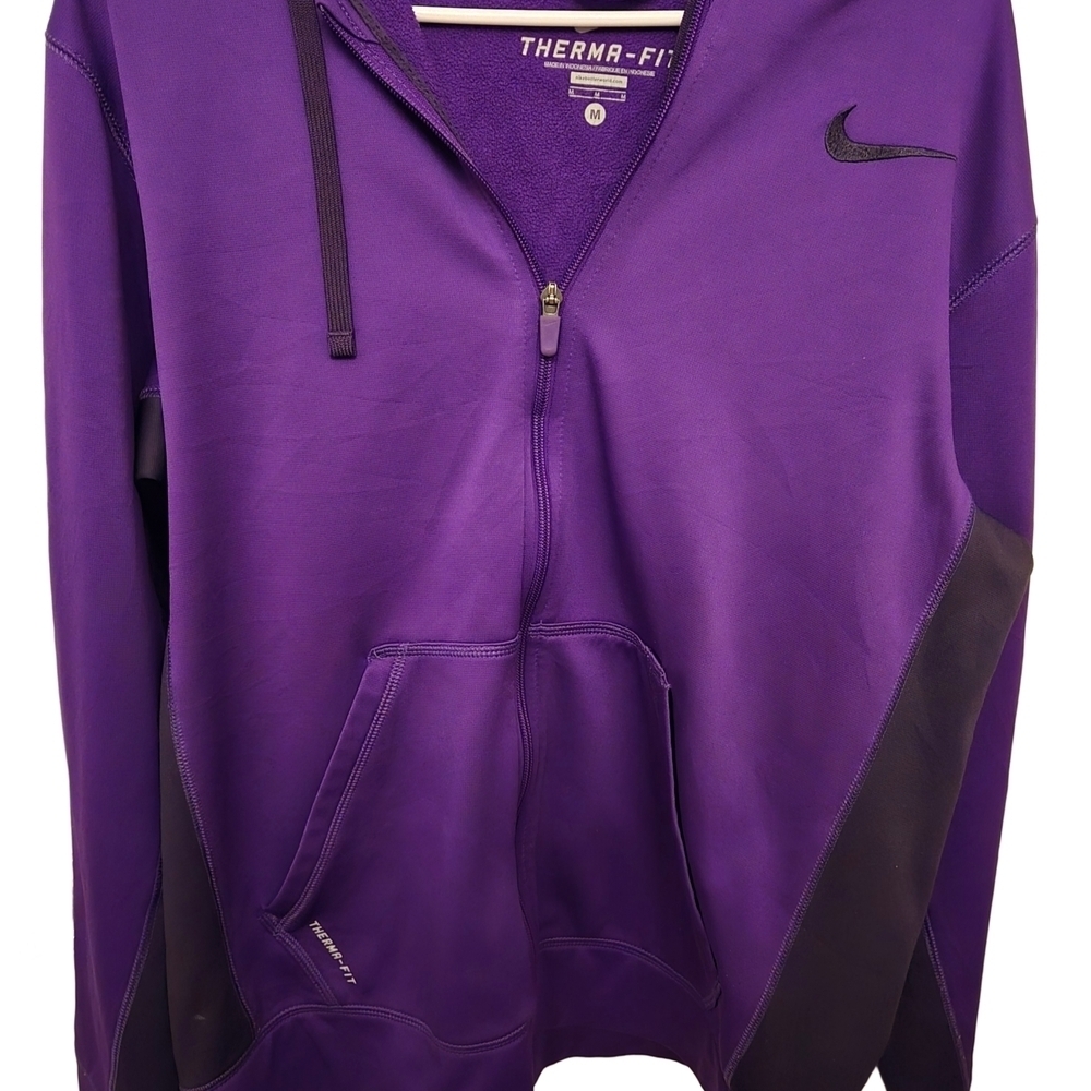 Nike Therma-Fit Hoodie in Purple and Black  M
